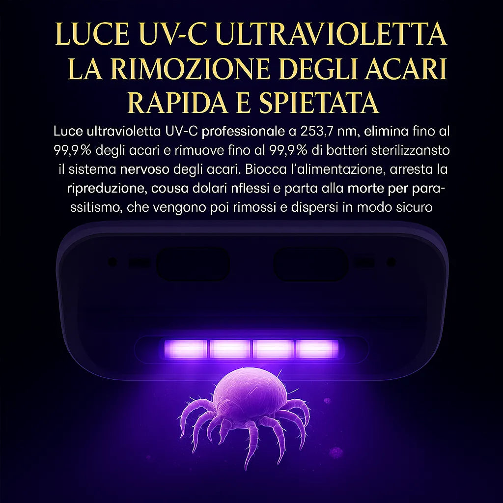 Sanivo UltraVac™- L'aspirapolvere che elimina polvere e acari, ovunque e senza sforzo