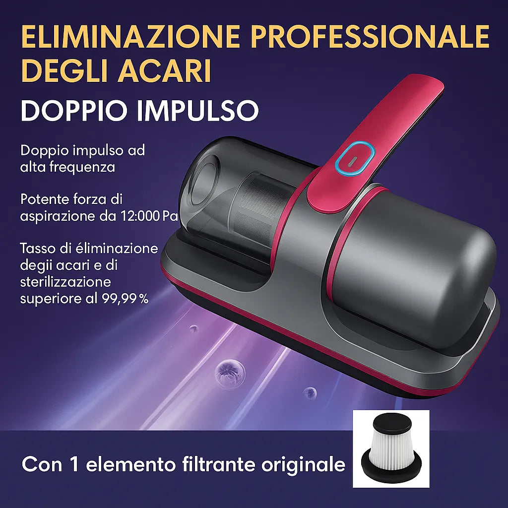 Sanivo UltraVac™- L'aspirapolvere che elimina polvere e acari, ovunque e senza sforzo