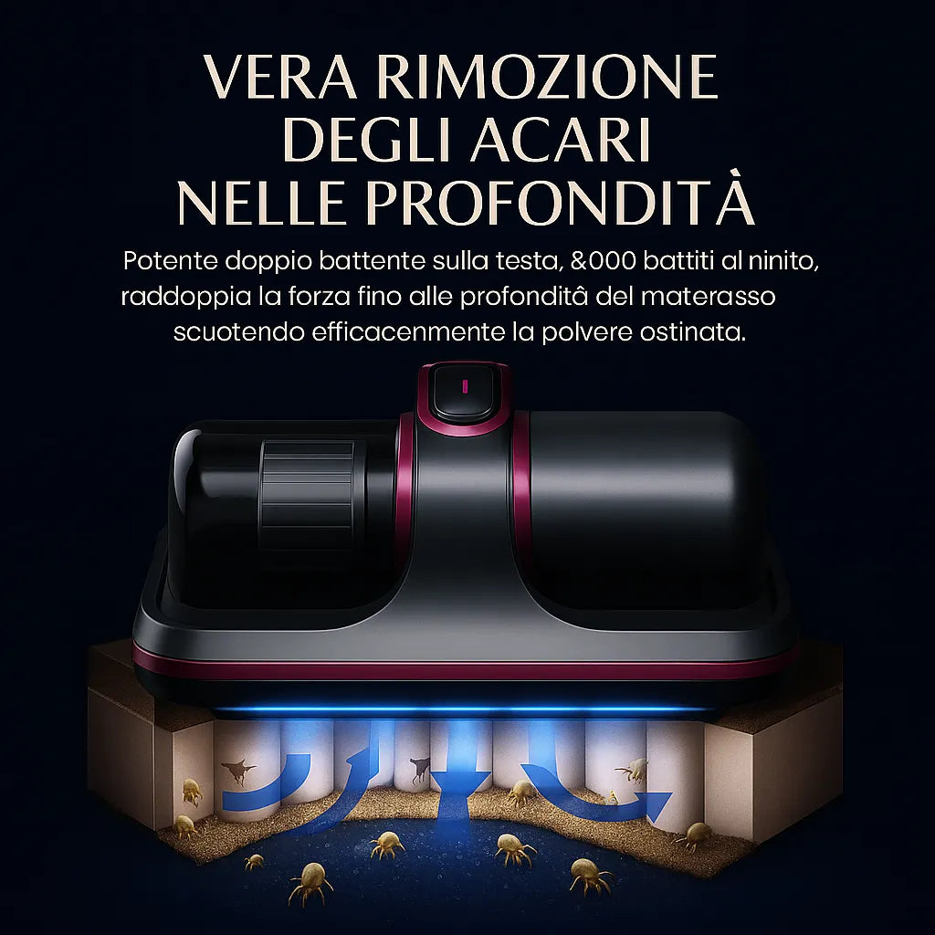 Sanivo UltraVac™- L'aspirapolvere che elimina polvere e acari, ovunque e senza sforzo