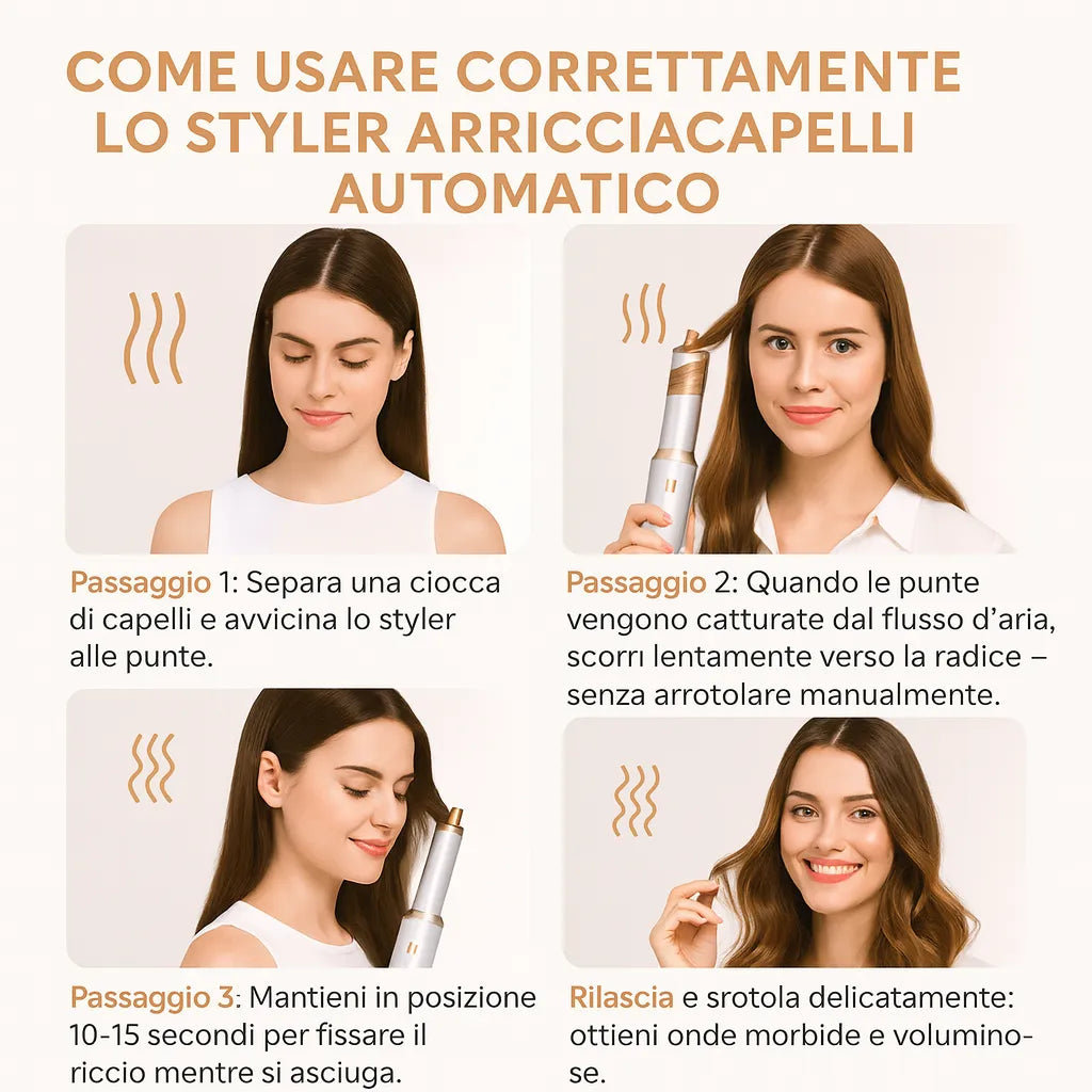 AirMaster 5-in-1 – Capelli da Salone in 10 Minuti, a Casa Tua