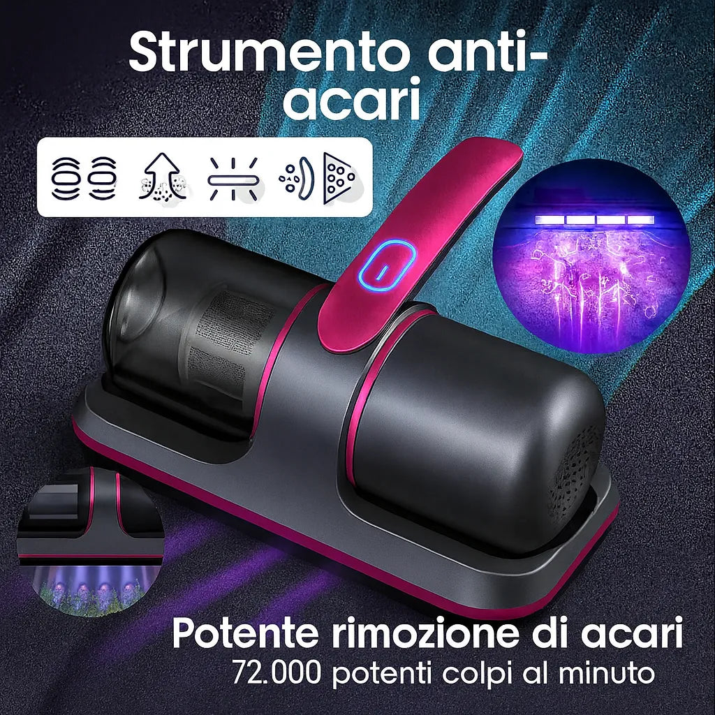 Sanivo UltraVac™- L'aspirapolvere che elimina polvere e acari, ovunque e senza sforzo