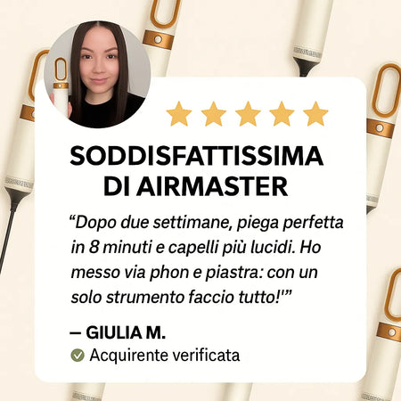 AirMaster 5-in-1 – Capelli da Salone in 10 Minuti, a Casa Tua