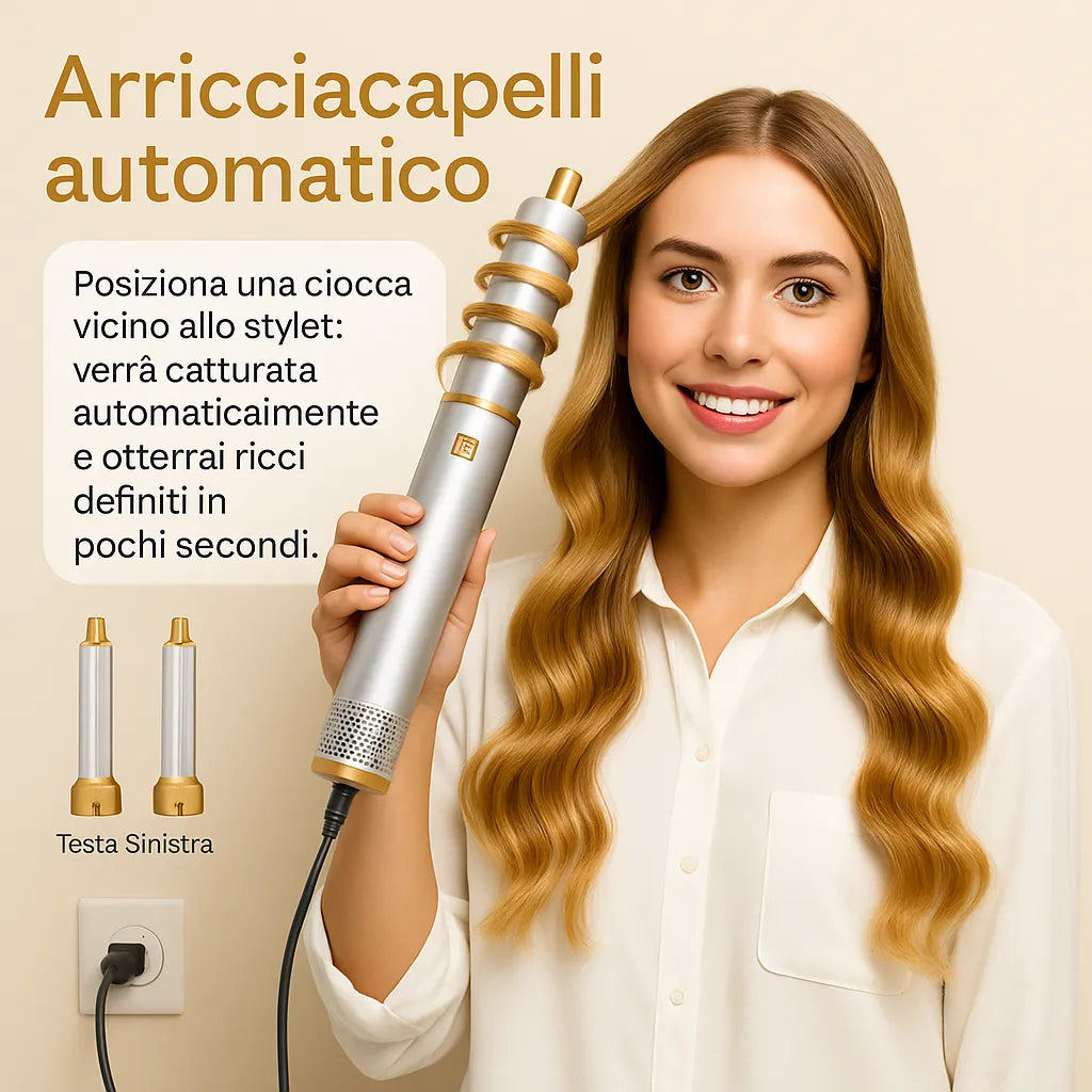 AirMaster 5-in-1 – Capelli da Salone in 10 Minuti, a Casa Tua